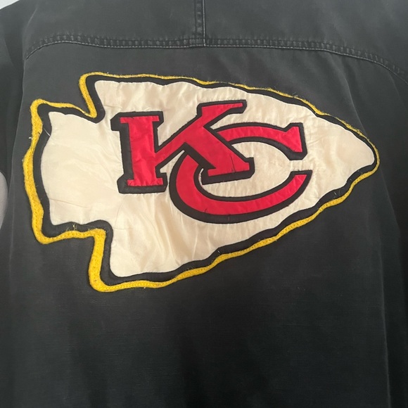 NFL Kansas City CHIEFS Vintage Bomber Jacket - Picture 2 of 11